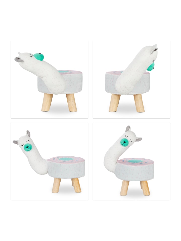 relaxdays Tierhocker Lama in Weiß günstig kaufen onesize