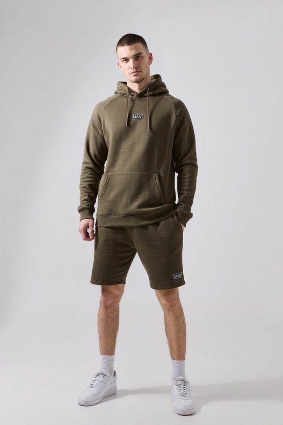 Tall Man Active Trainingshoodie und Shorts