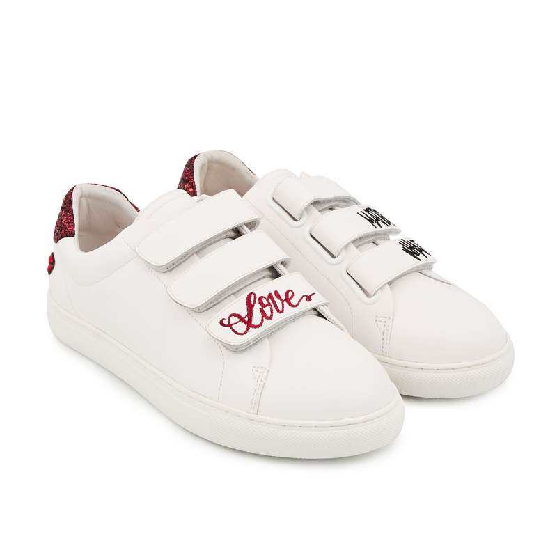 Baskets en cuir Edith love no matter what