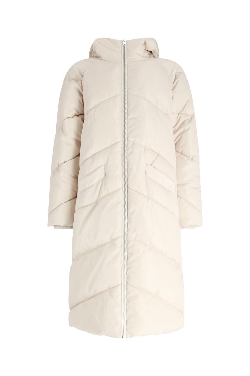 Hooded puffer coat