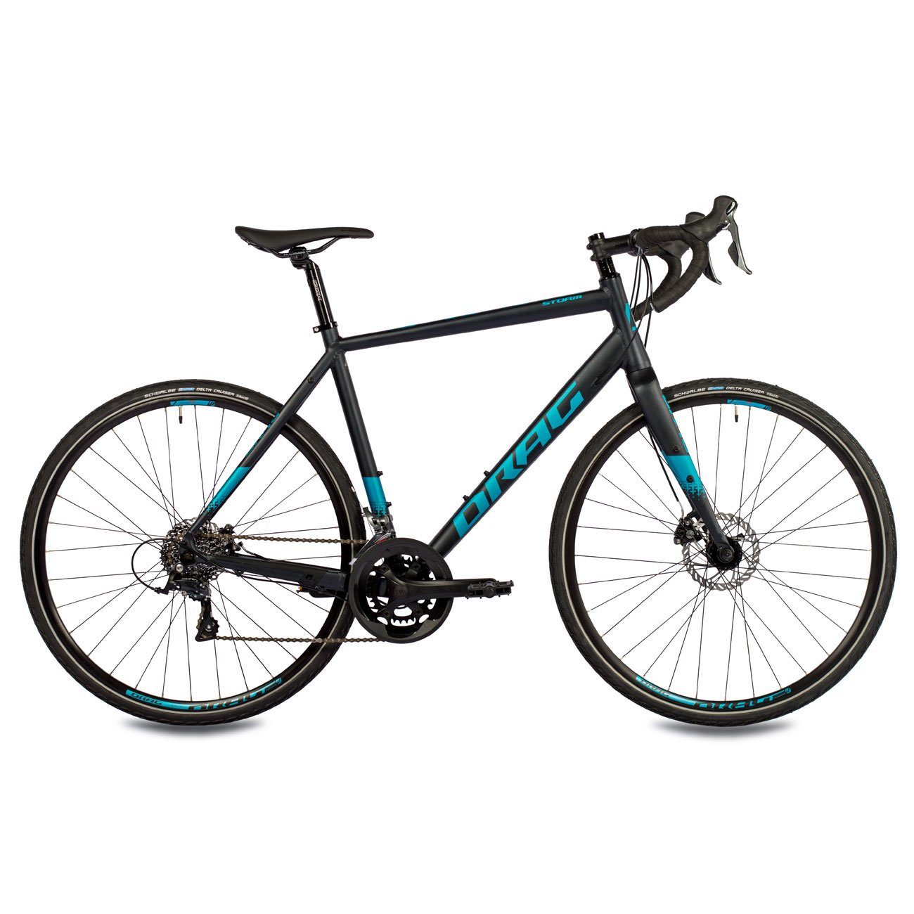 Airtracks Gravelbike Herren 28 Zoll Gravel Bike Strom 3.0 Shimano 2 x 8 Claris R2000, 16 Gang, 16 x Gang Gravel Fahrrad - Rahmenhöhen - 52 - 55 cm - Modell 2023
