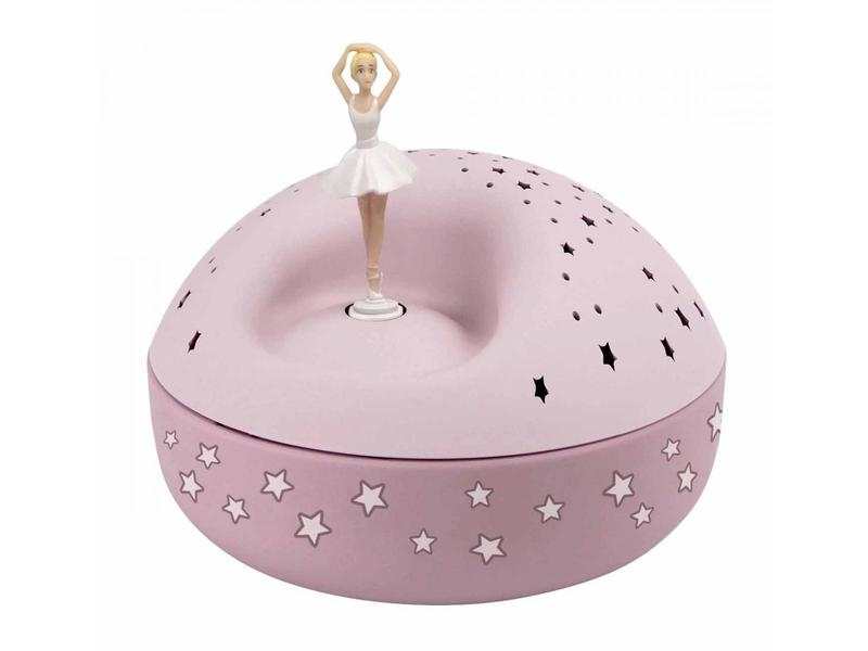Veilleuse - projecteur d'étoiles musical Ballerine, piles incluses