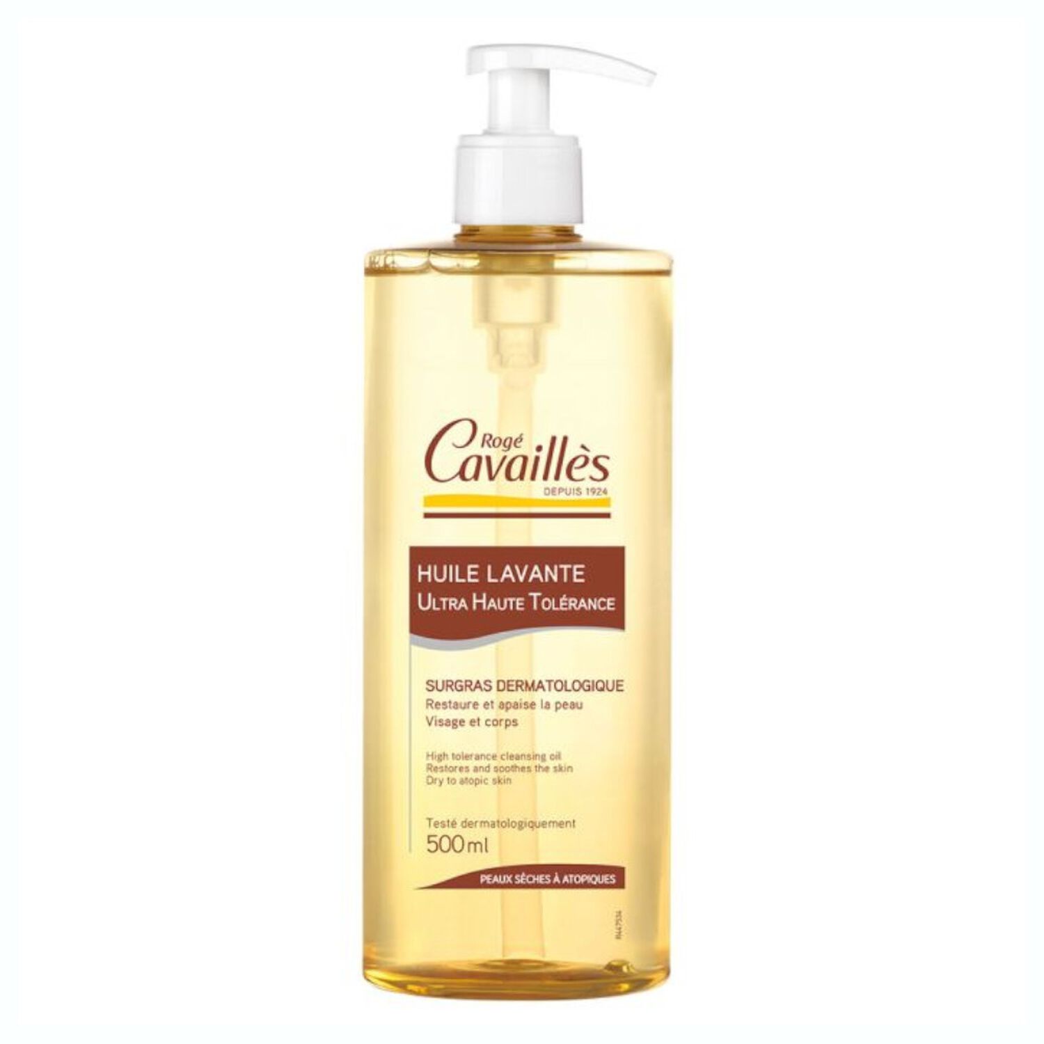 Cavaillès Dermo-U.H.T Huile Lavante Surgras Apaisante - Peaux Très Sèches à Atopiques 500 ml