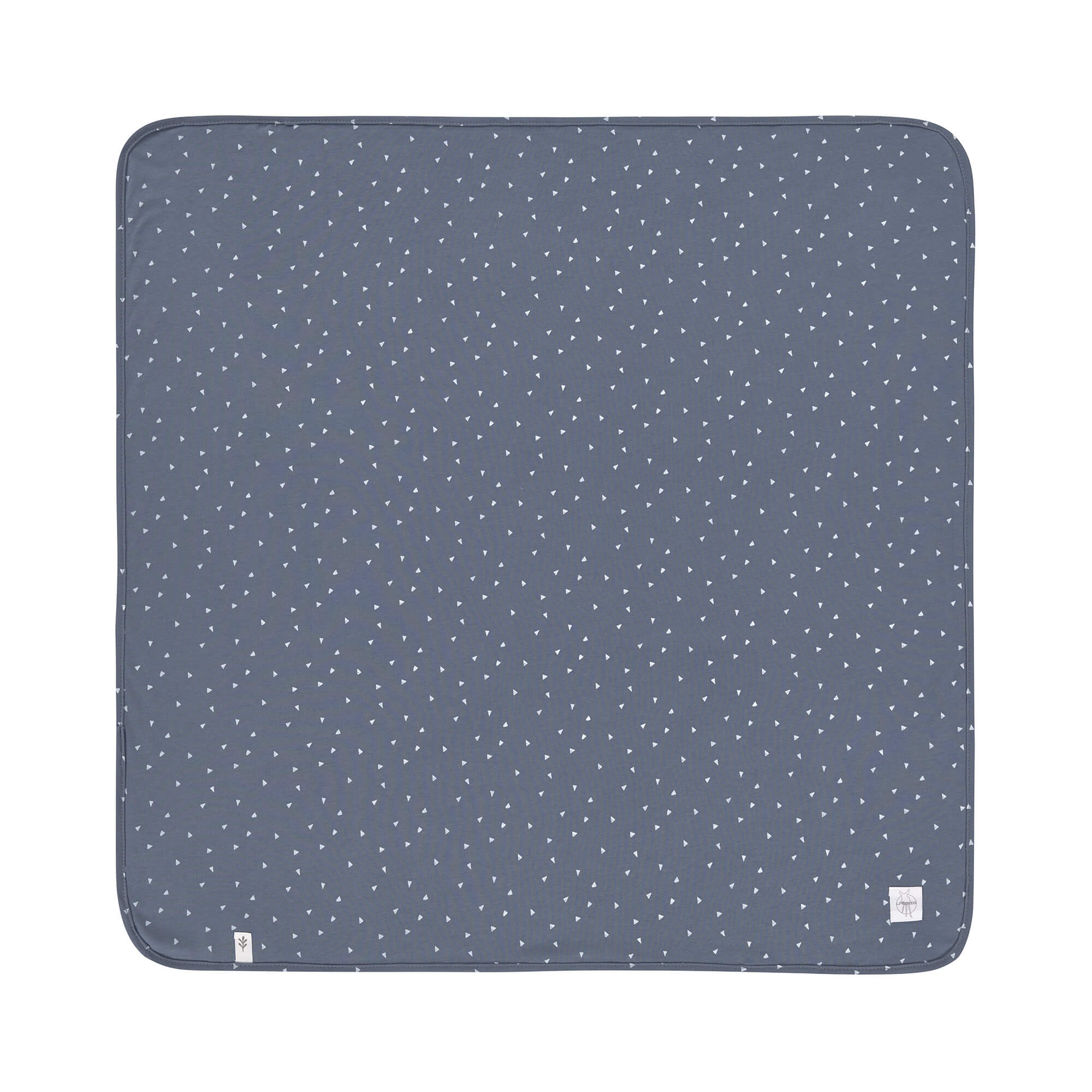 Babydecke - Bio Baumwolle, Triangle Blue