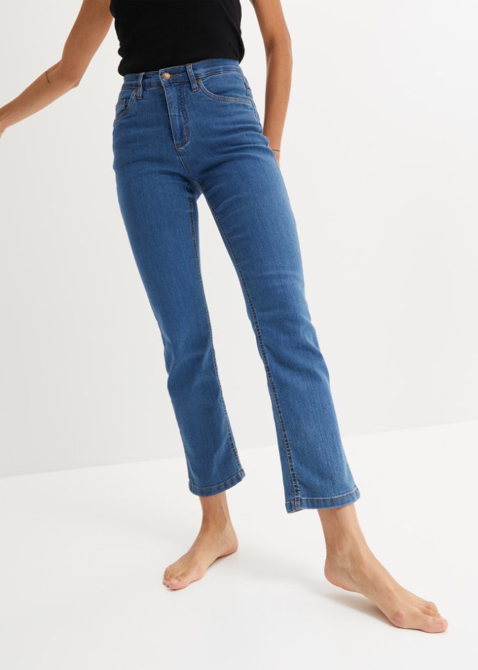 Komfort-Stretch-Jeans, Wide, High Waist