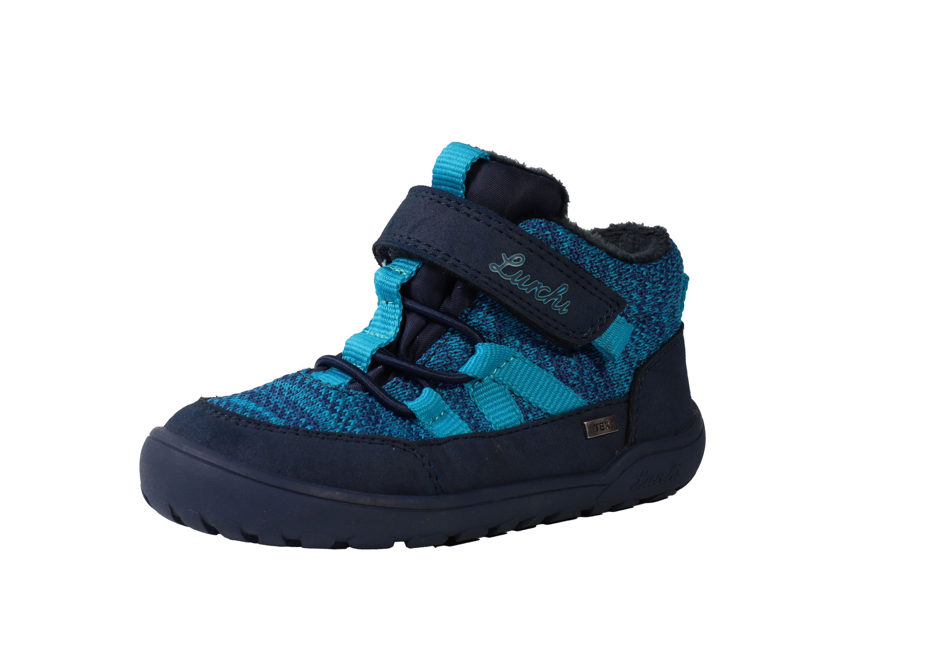 Lurchi Sneaker Jaden-TEX Barefoot - navy-turkis