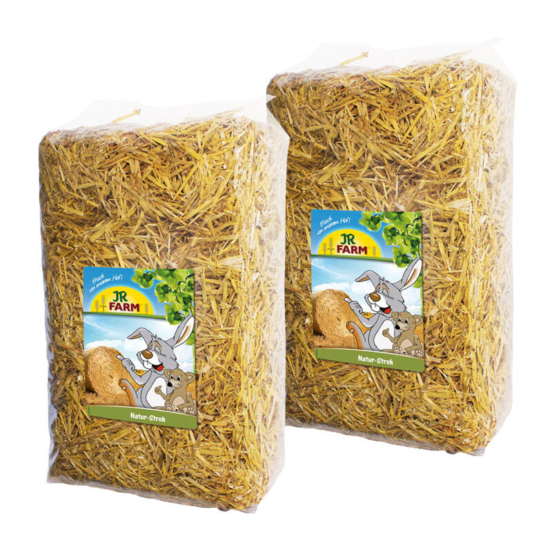 JR Farm Streu & Stroh JR Farm Natur-Stroh Ballen 2x10 kg