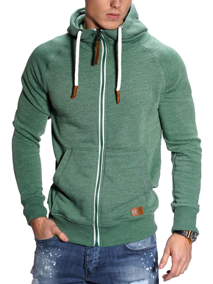 behype Sweatjacke BHTANSER in grün günstig kaufen