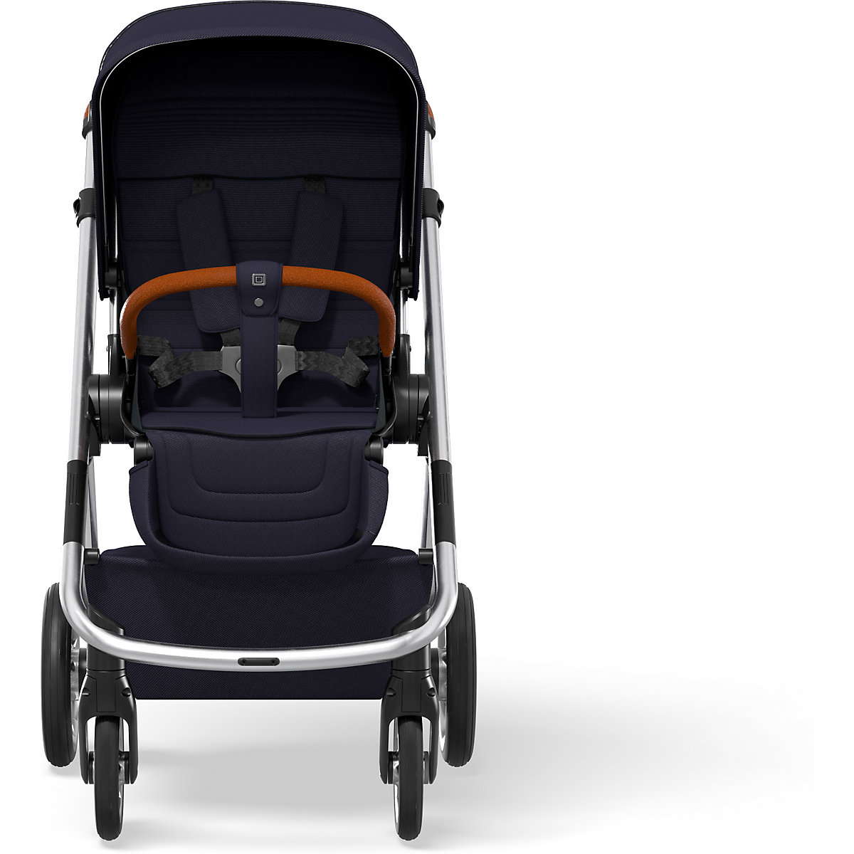 Kombi Kinderwagen N° ONE, navy  original WF , graues Gestell