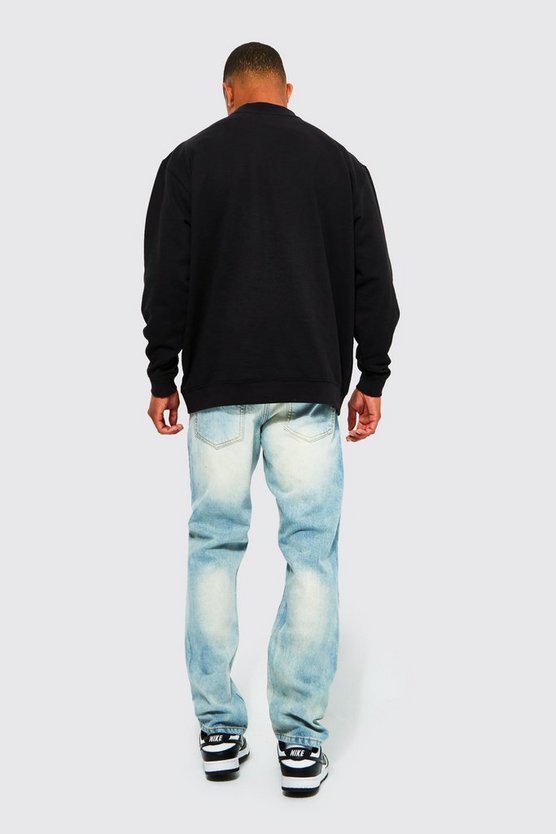 Oversize Sweatshirt mit Blumen-Print