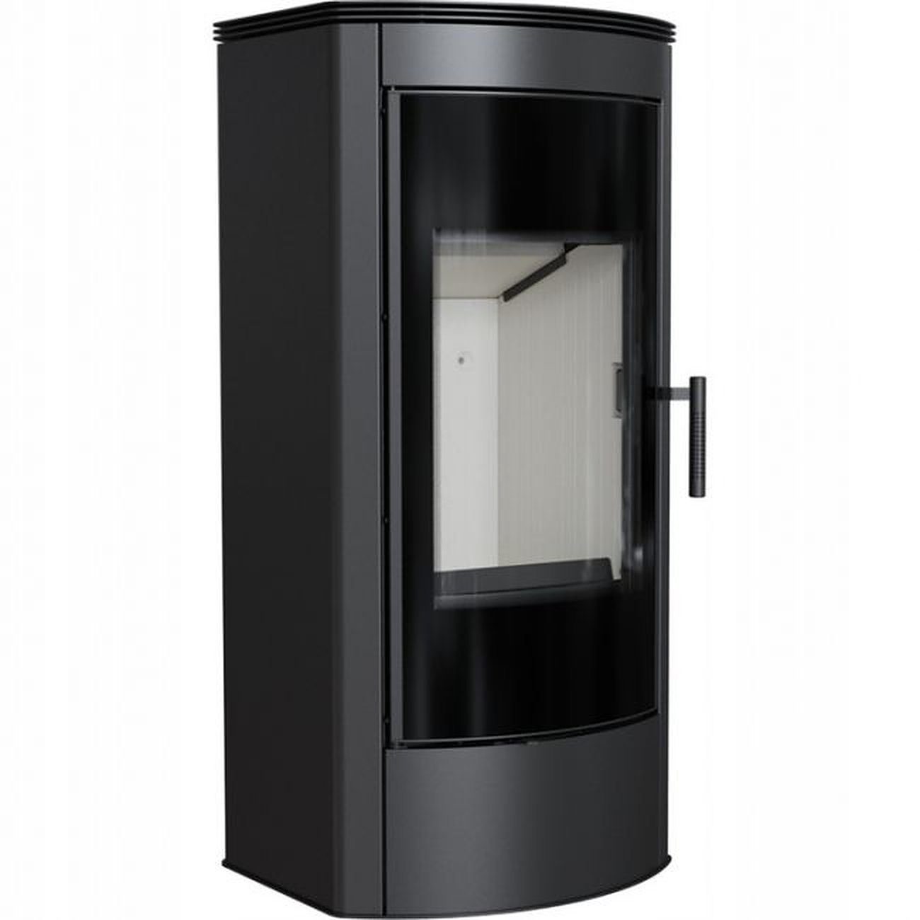 Kratki Festbrennstoffherd HERD TITAN GLAS Panorama 11 Kw 113,7x53x47,5 cm (H,B,T), (2-tlg)