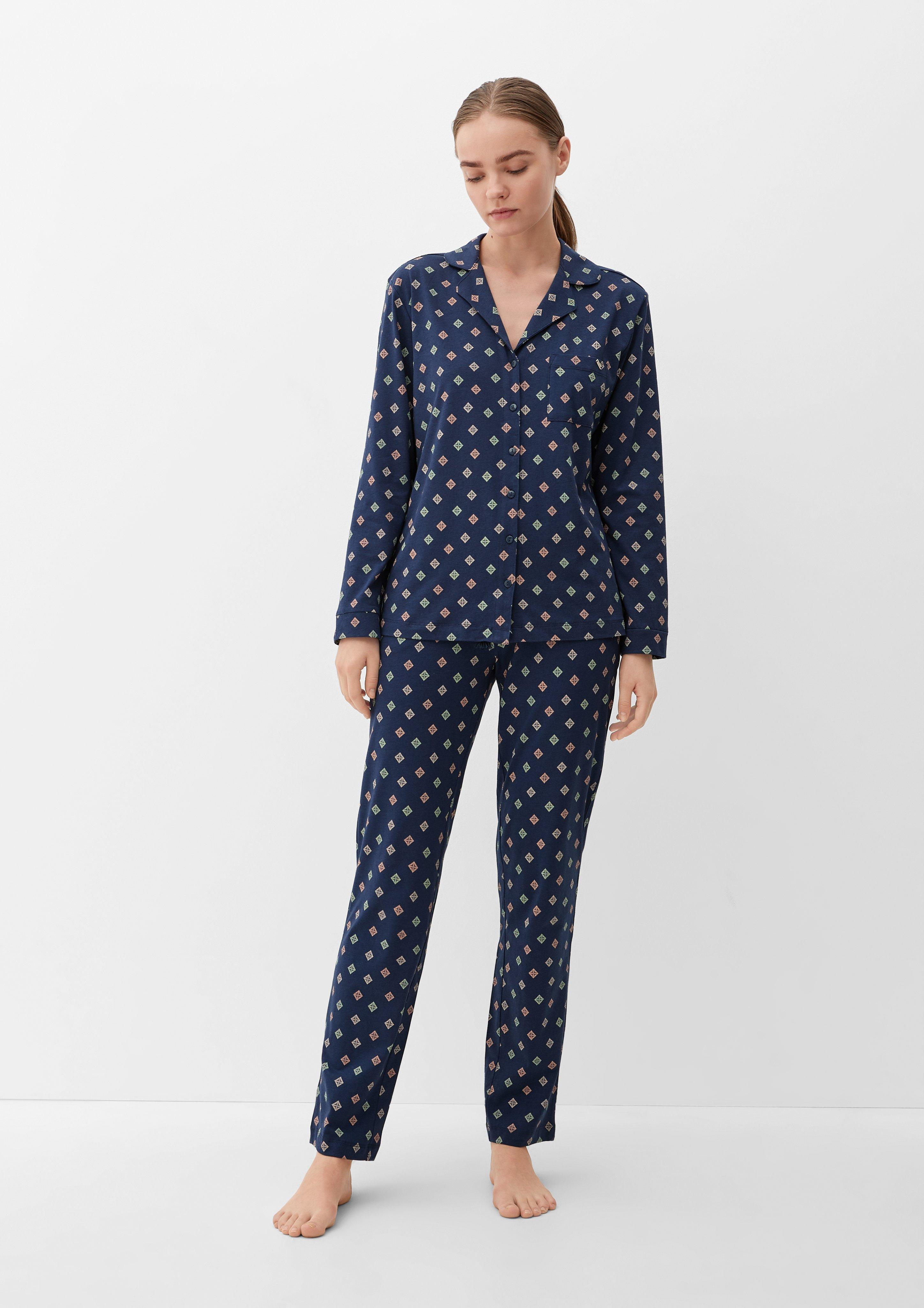 Pyjama aus Baumwollmix  6008369-5865