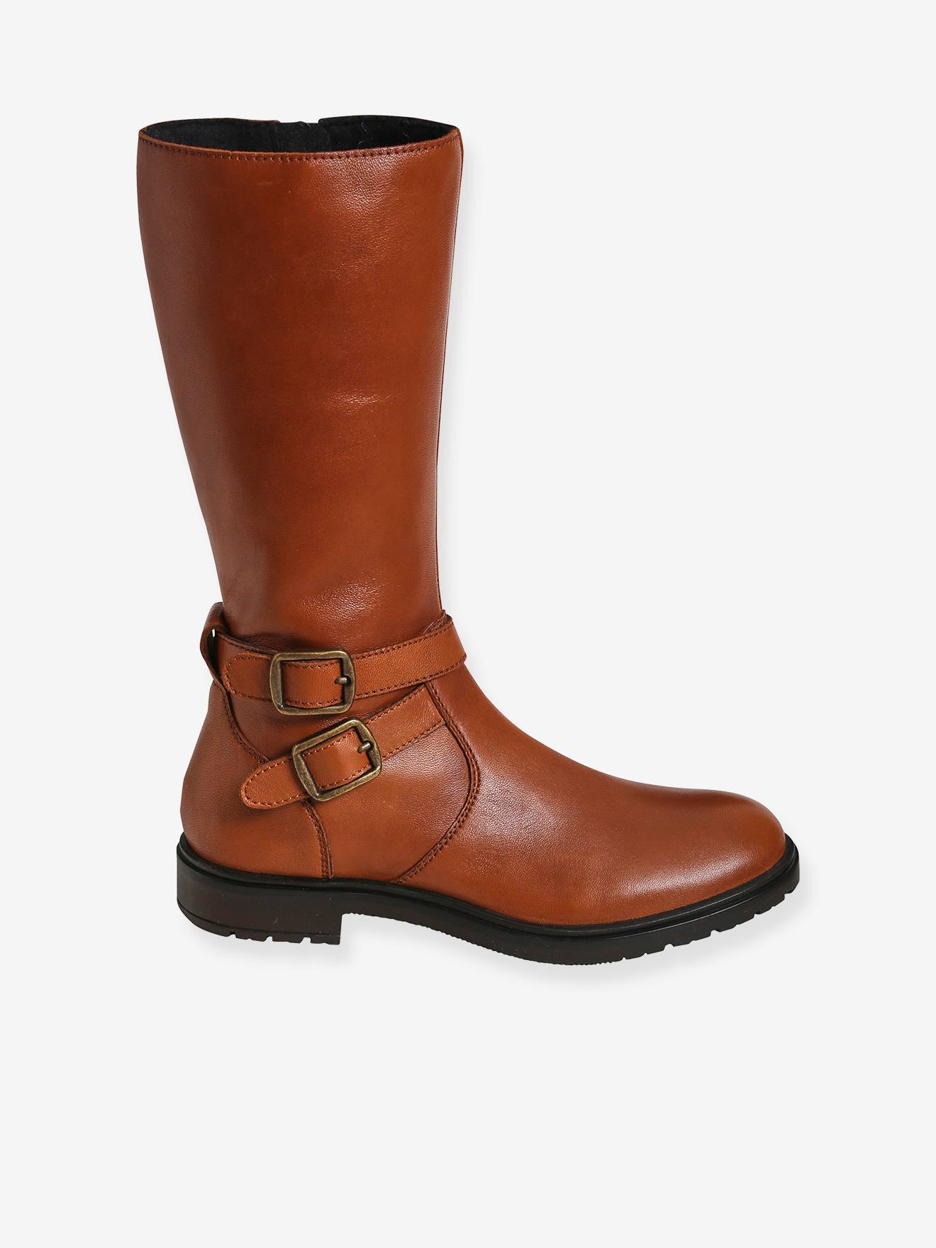 Vertbaudet Mädchen Stiefel, Reitstiefel - camelfarben