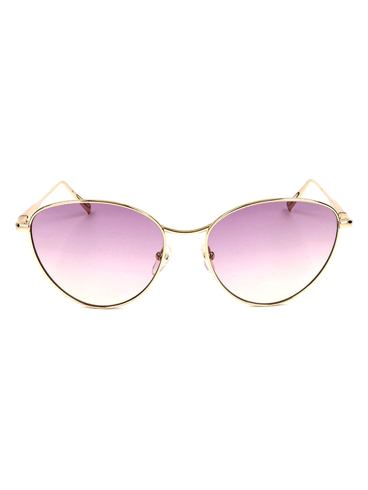 Longchamp Damen-Sonnenbrille in Gold/ Rosa günstig kaufen 55