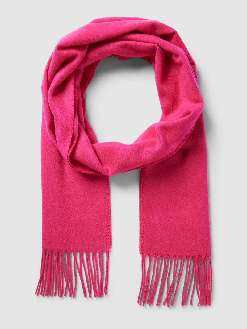 Schal mit ausgefransten Abschlüssen in pink