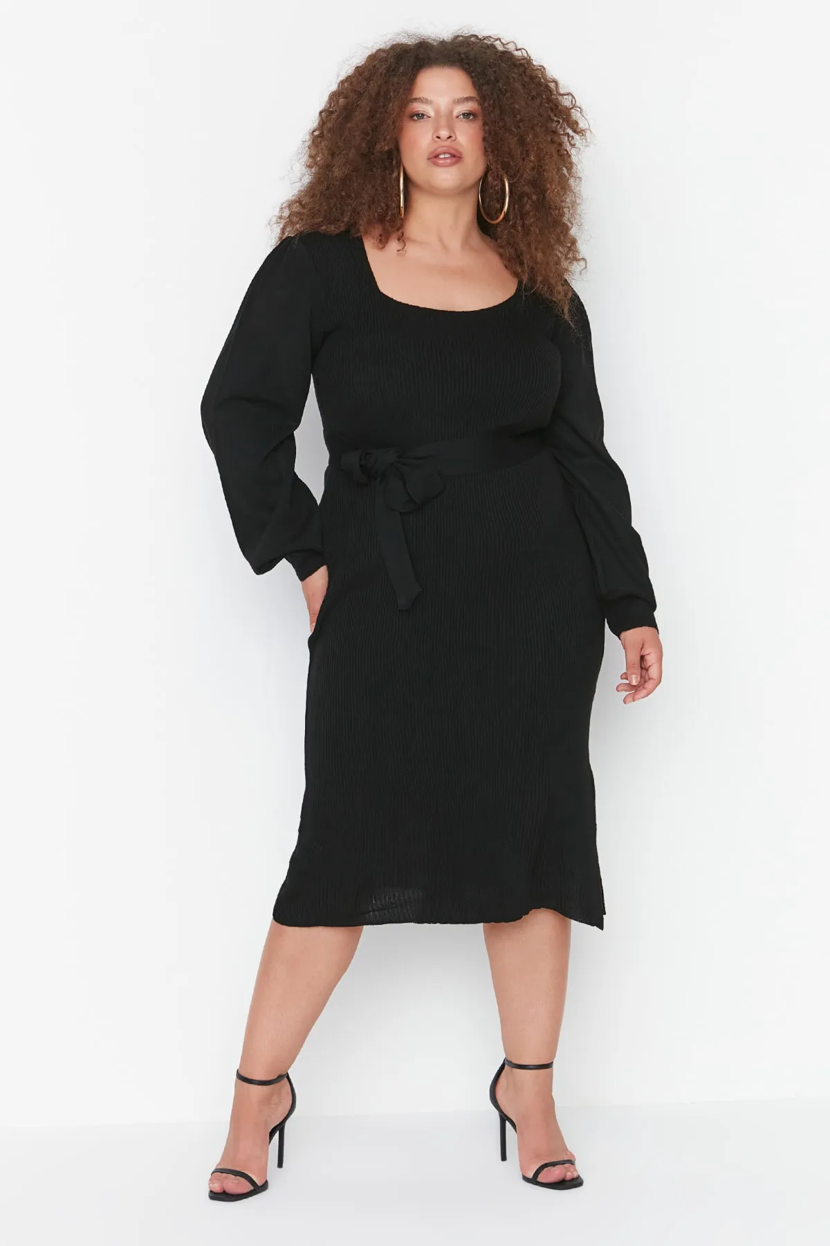 Trendyol Curve  Große Größen in Kleid - Schwarz - Bodycon