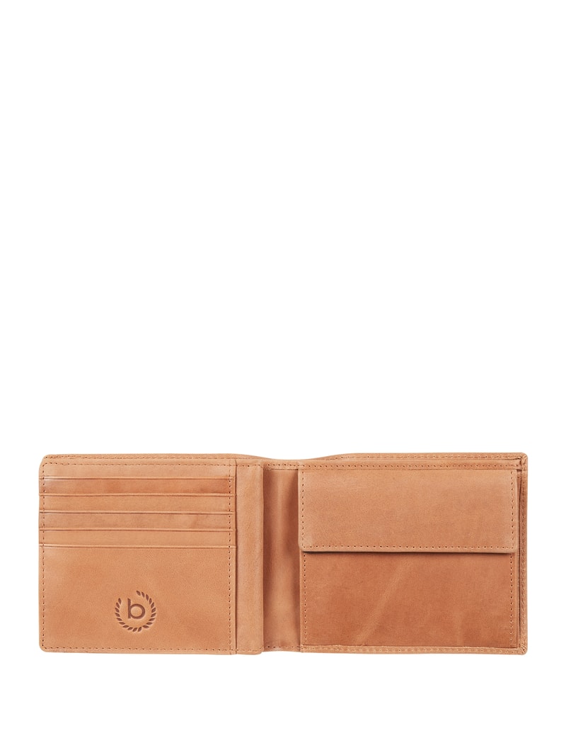 Portemonnaie aus Leder Modell 'Volo' in cognac