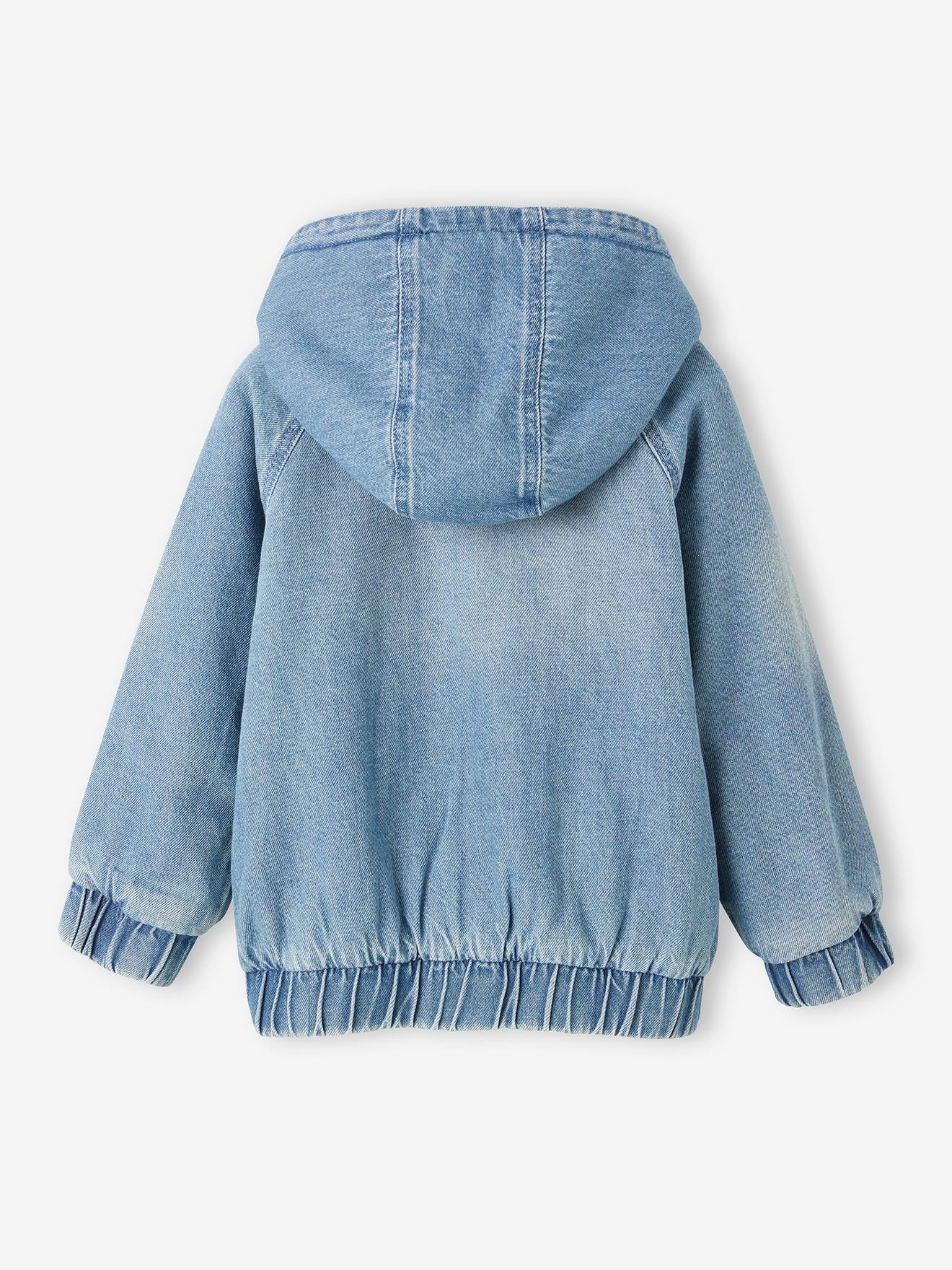 Vertbaudet Jungen Jeansjacke mit Kuschelfutter - double stone