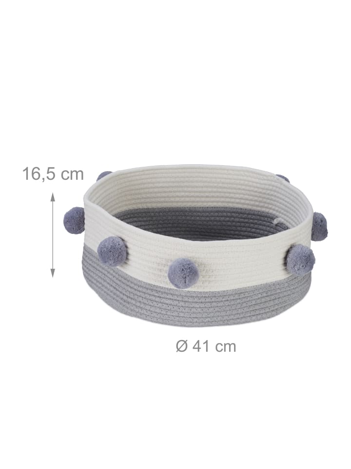 relaxdays Katzenbett in Grau/ Weiß - (H)16,5 x Ø41 cm günstig kaufen onesize