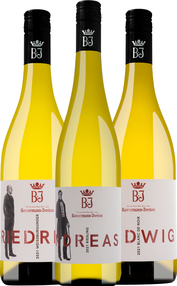 3er Weinpaket Pioniere Jahrgang 2021 – Weißweine des Jahres 2022 – Dr. von Bassermann-Jordan