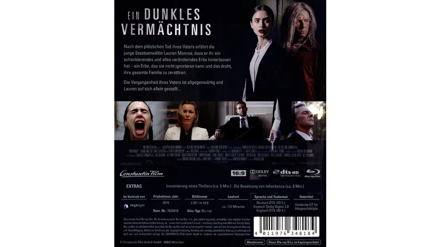 Inheritance - Ein dunkles Vermächtnis