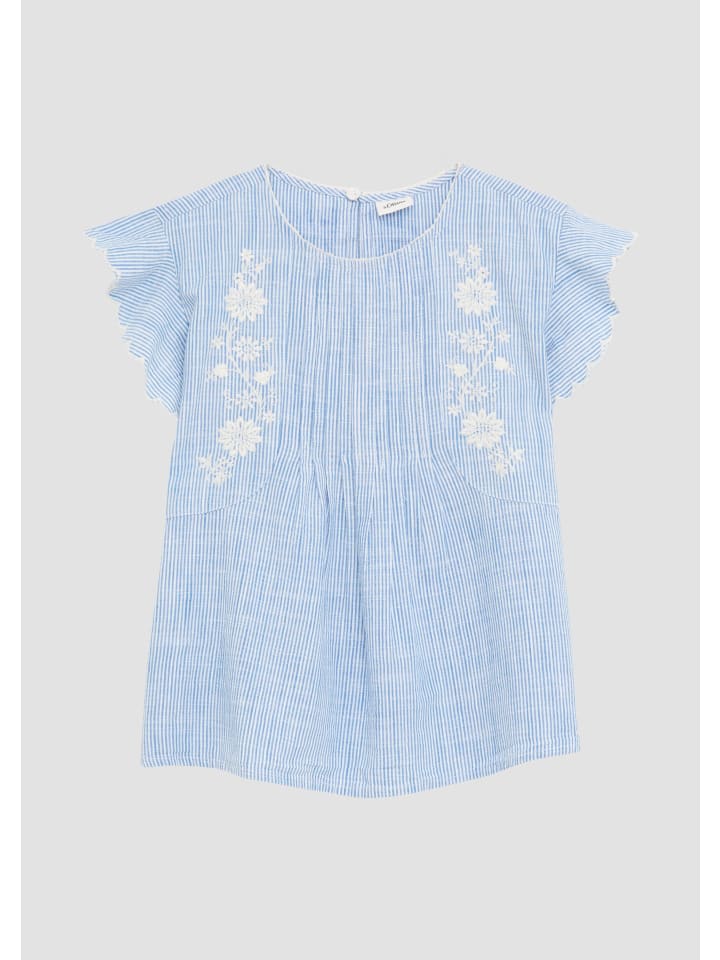s.Oliver Bluse kurzarm in Blau günstig kaufen