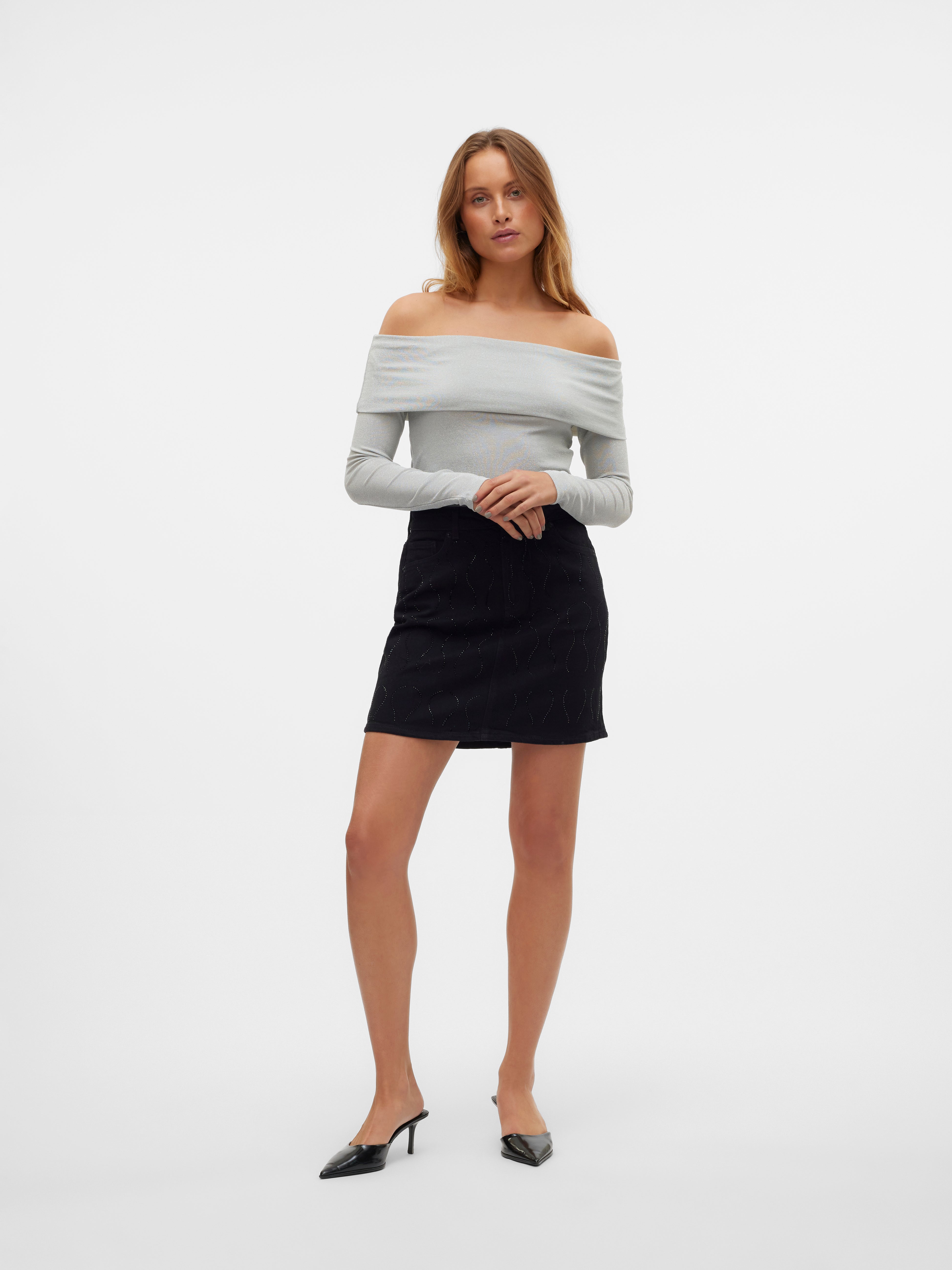 VMTESSA Hohe Taille Kurzer Rock