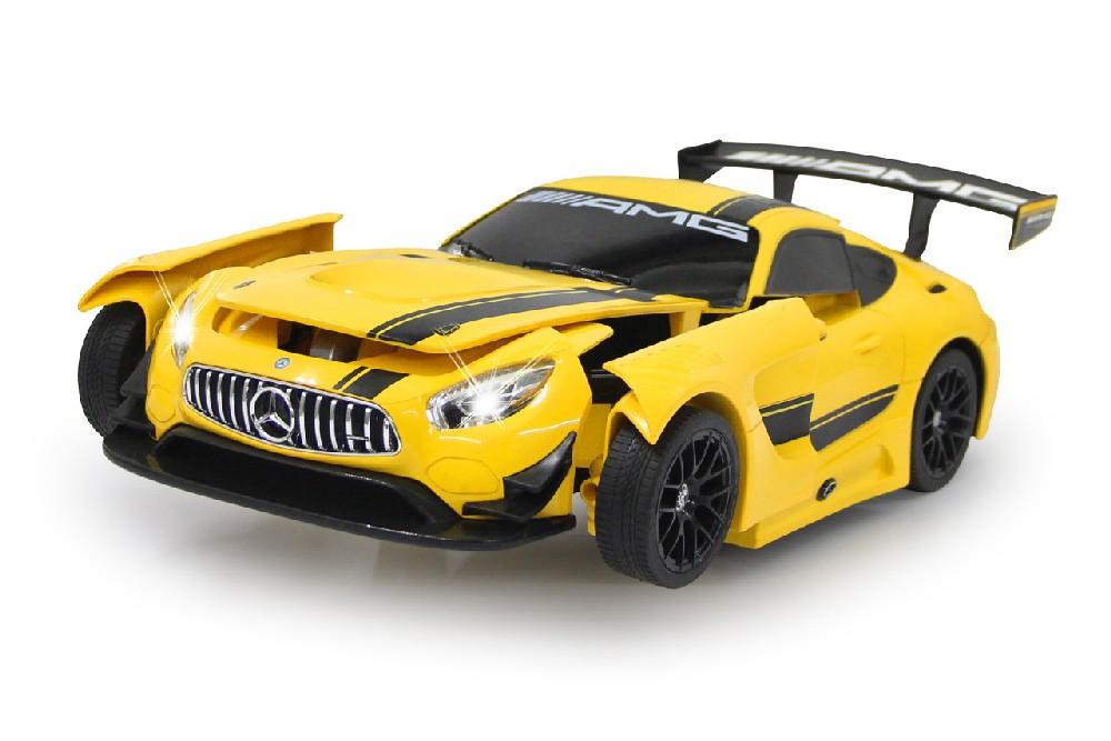 Jamara e.K. JAMARA Mercedes-Benz AMG GT3 1:14 gelb 2,4GHz transformable