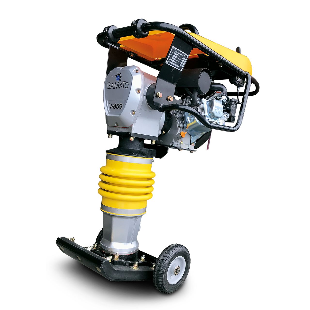 BAMATO Vibrationsstampfer V-85G mit Fahrwerk