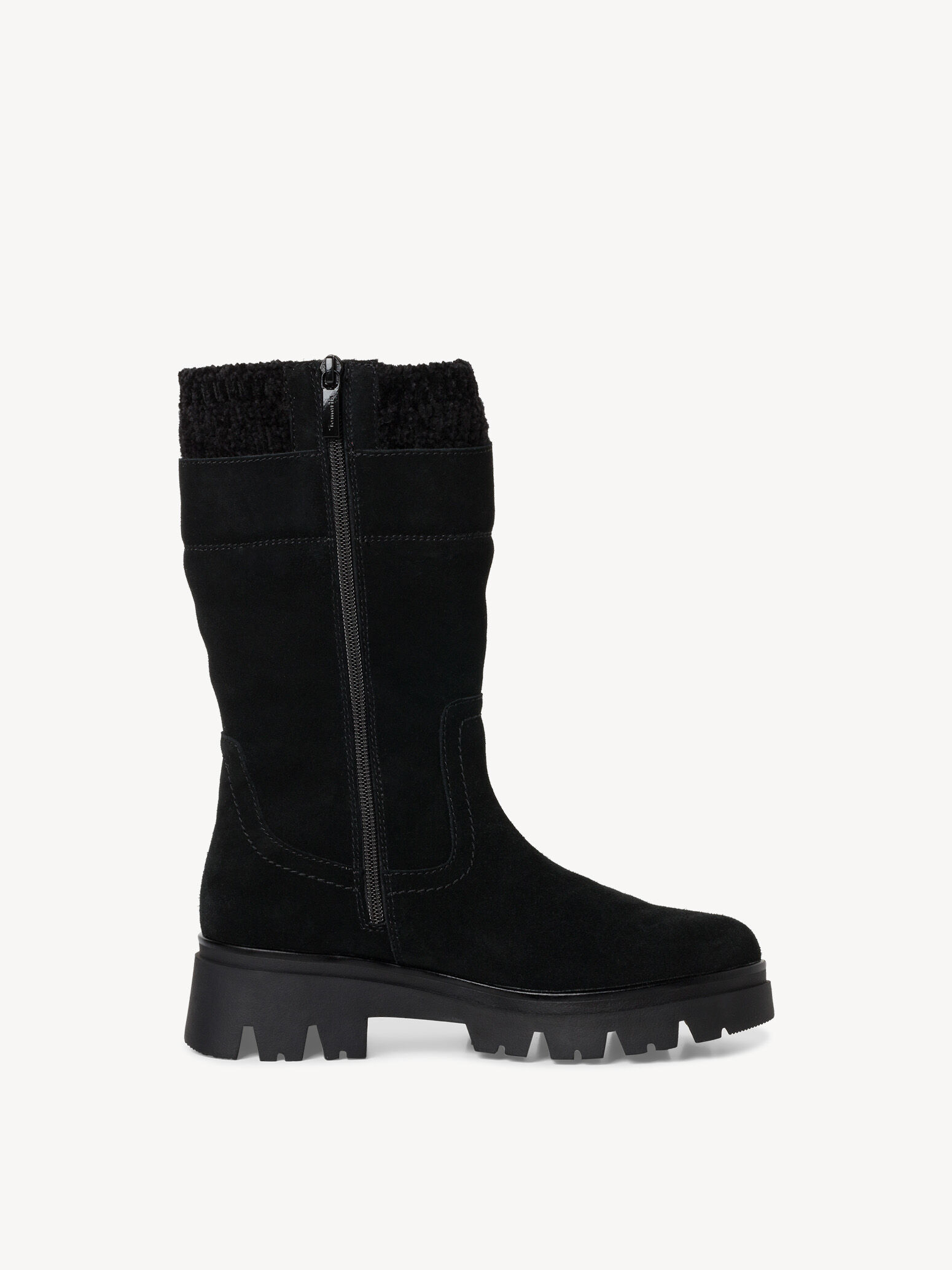 Bottine en cuir - noir