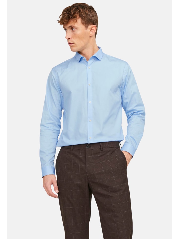 Jack & Jones Hemd 'Cardiff' in hellblau günstig kaufen