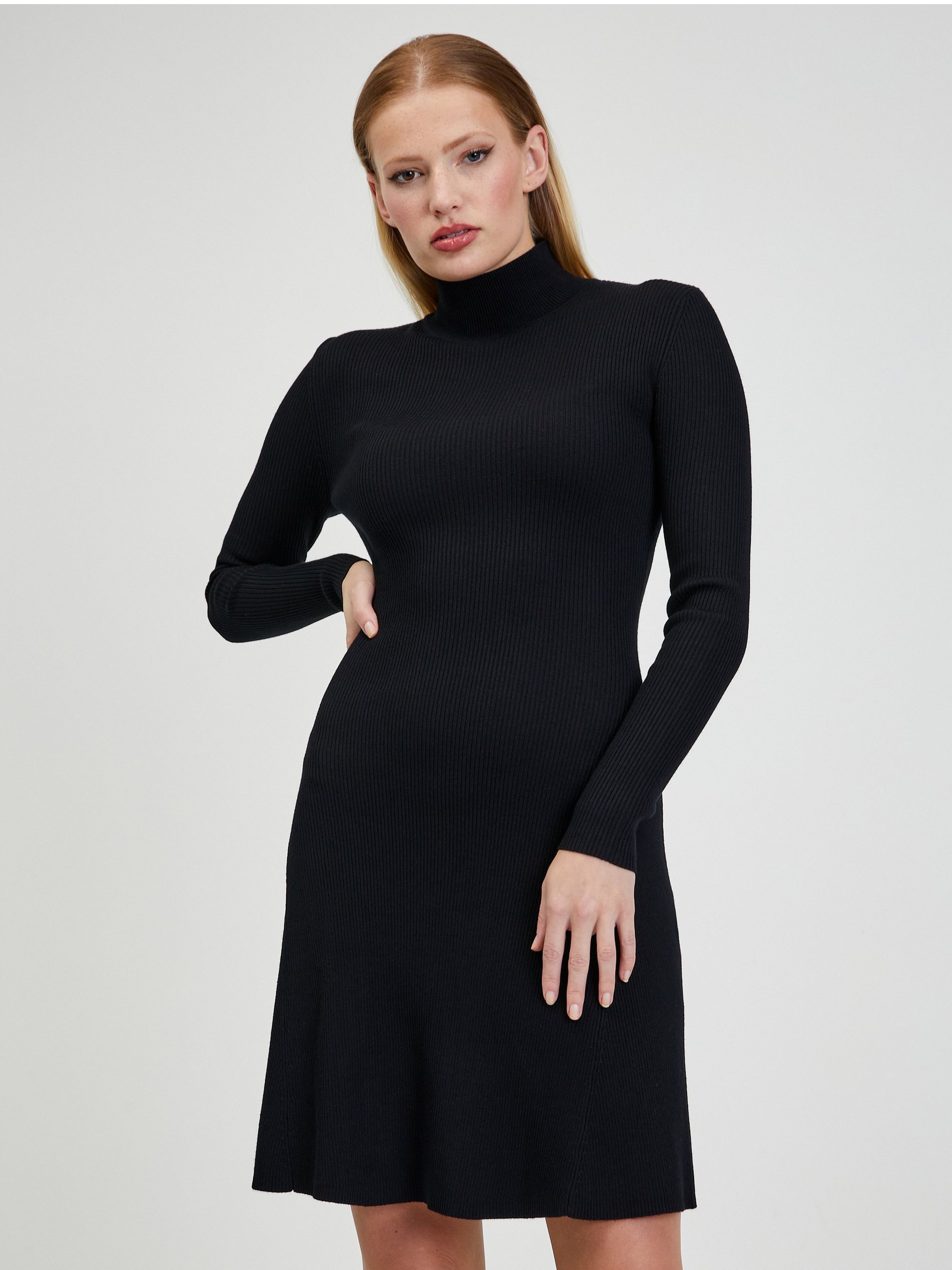 'KN_LEON_DRESS_MS5LEON_VIS_TN_L/SH_RIB_SLIT'