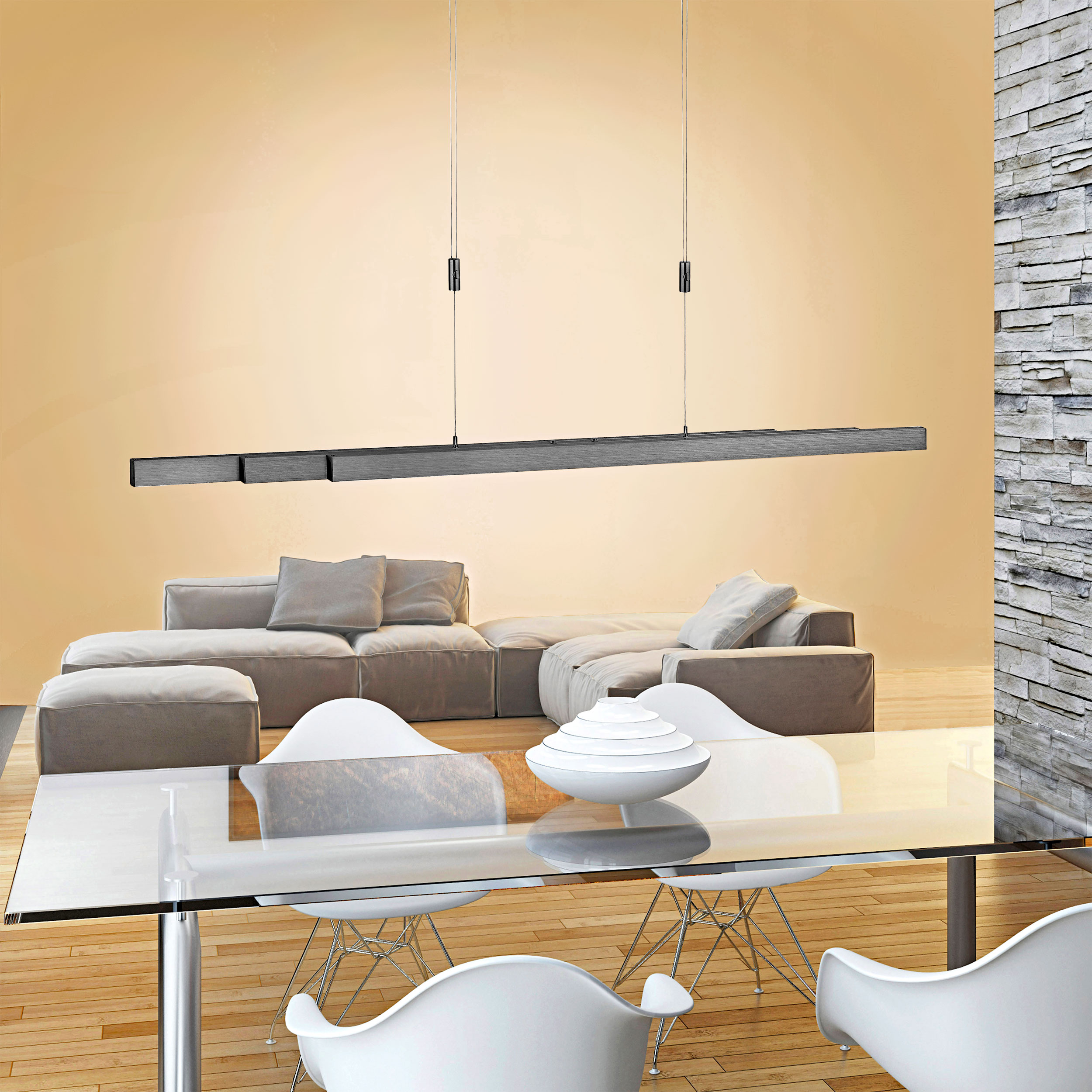 Paul NeuhausLED-Pendelleuchte 3flg