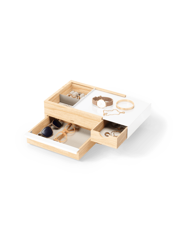 umbra Schmuckkasten Stowit weiß  26 x 22 x 12cm in weiß günstig kaufen onesize
