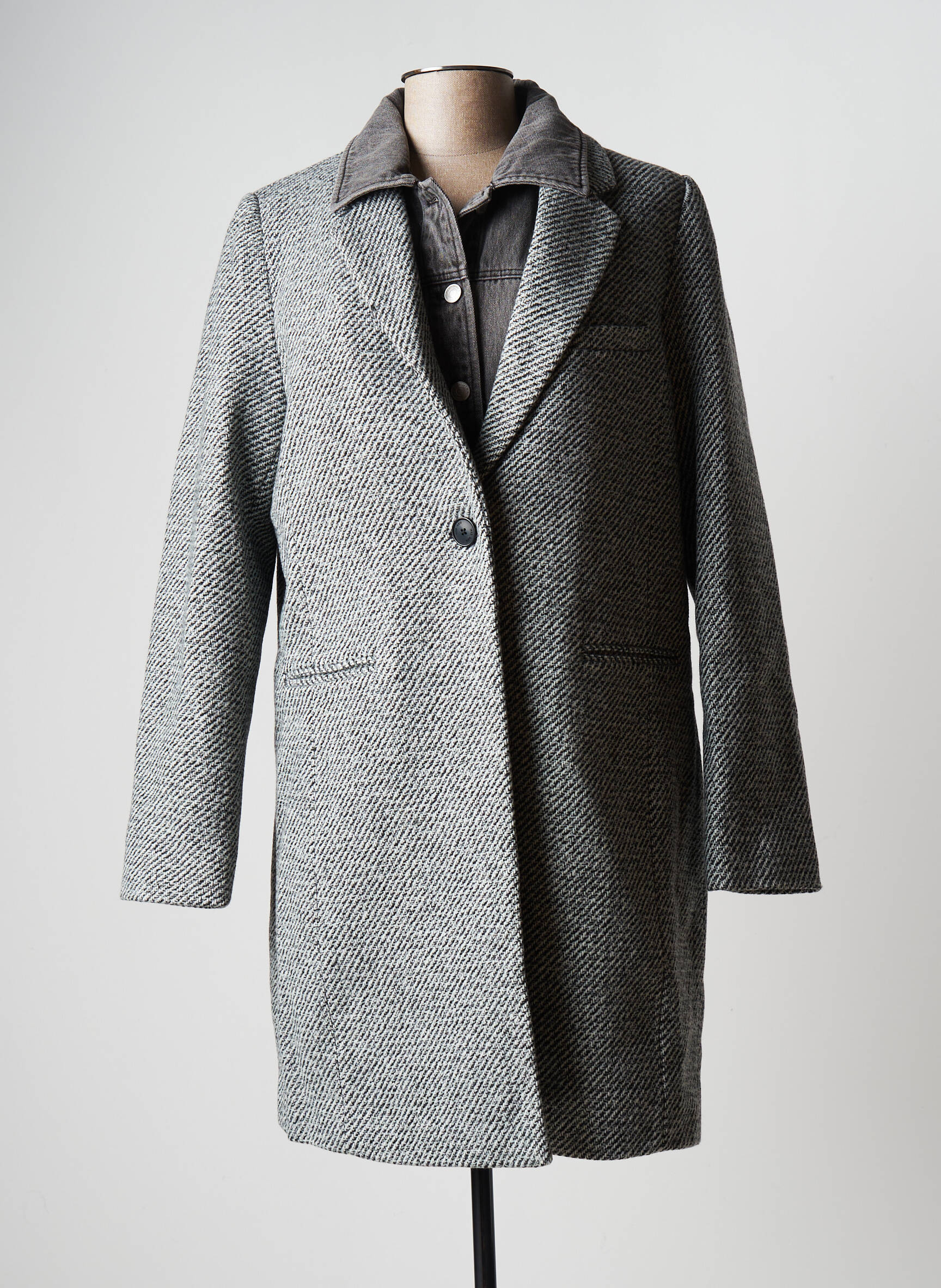 Ikks Manteaux Longs Femme couleur gris