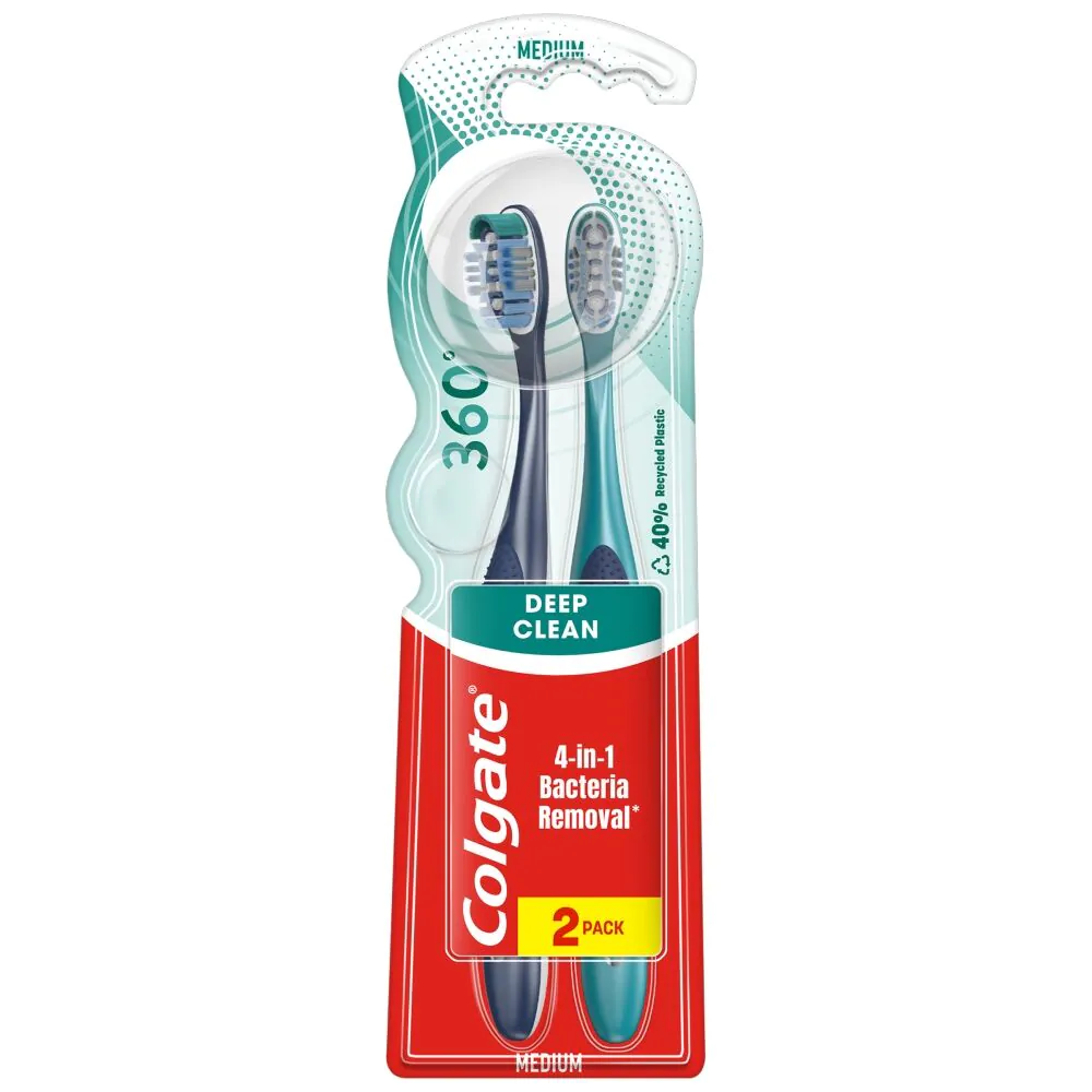 Οδοντόβουρτσα Colgate 360 Medium Duopack