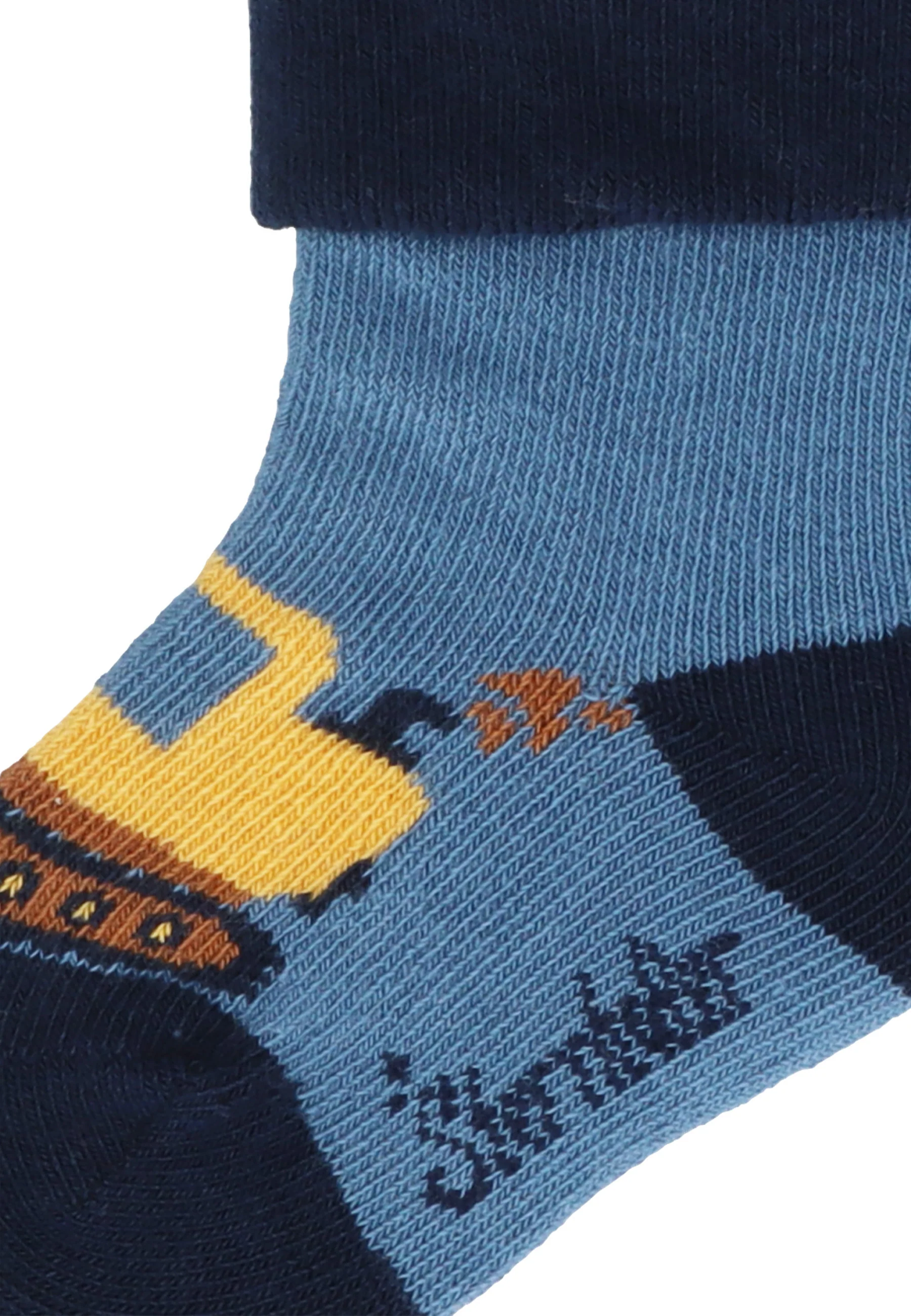 Socken im 3er Pack mit Motiv Bagger in versch. Farben