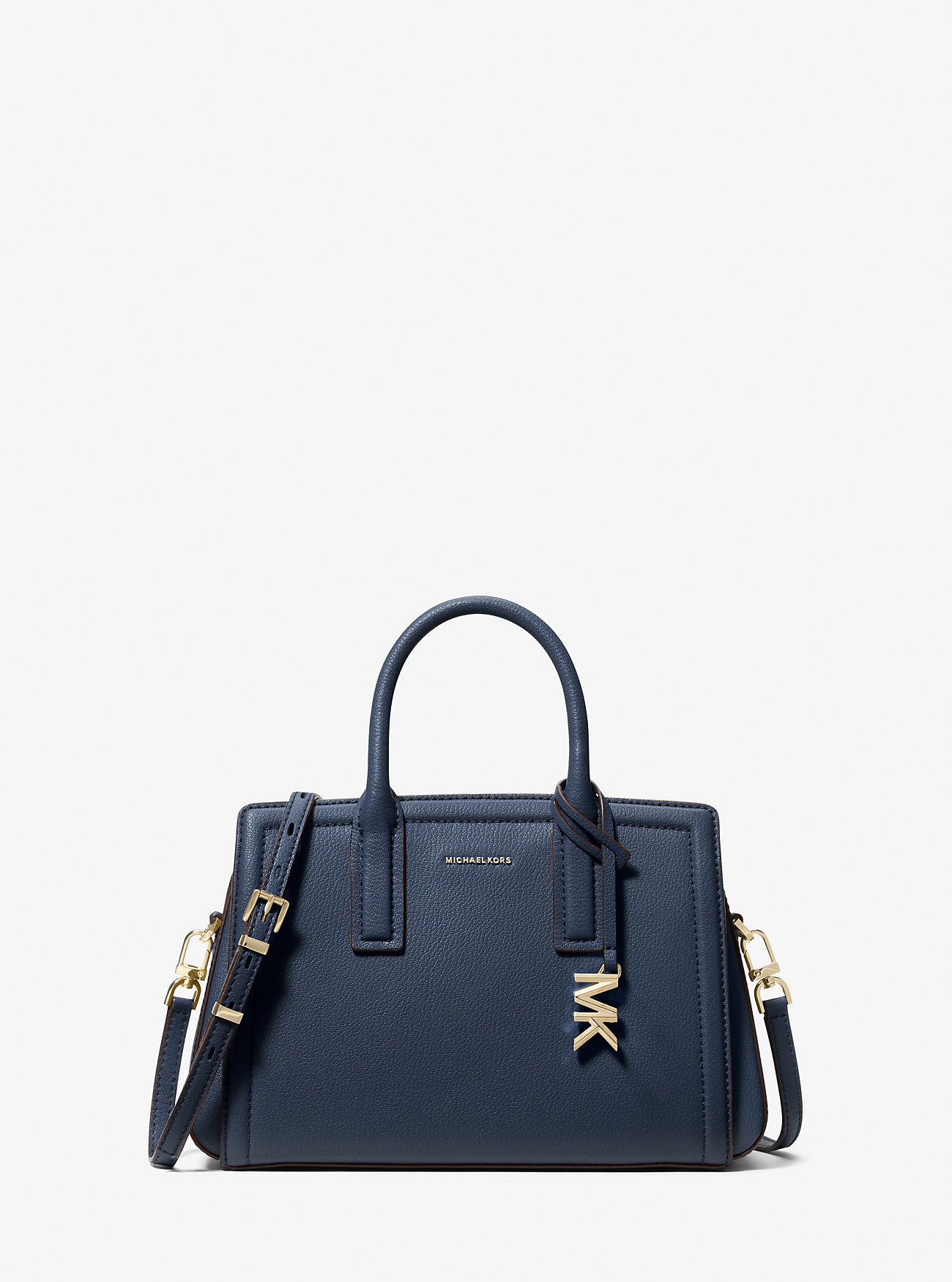 Borsa a mano Laila piccola in pelle martellata - BLU NAVY