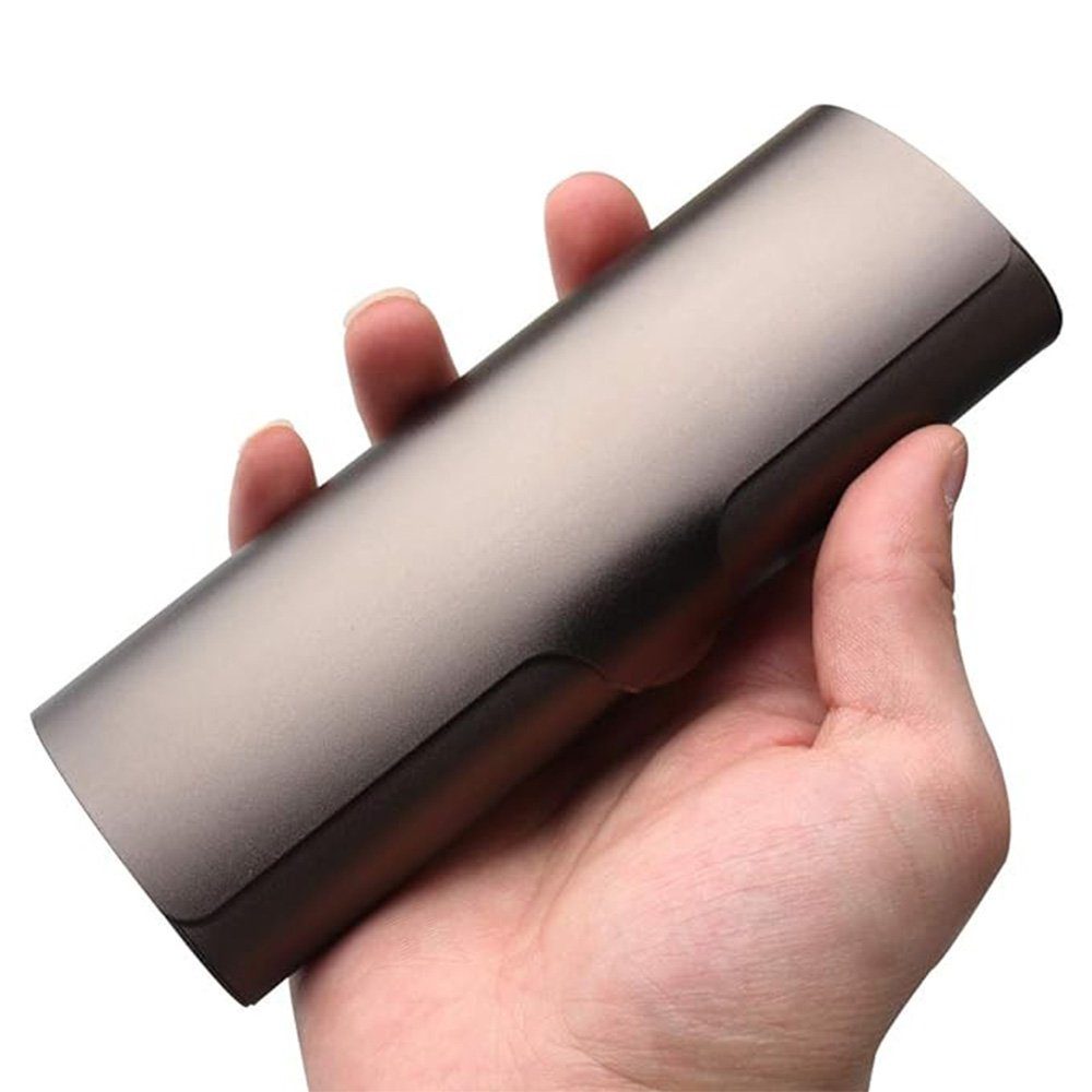 HIBNOPN Brillenetui Brillenetui hardcase Aluminium Lesebrillenetui für Damen und Herren