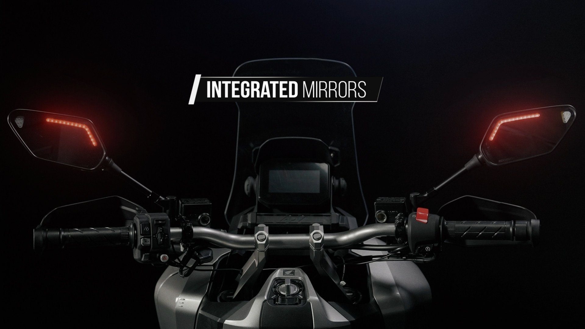 Ride Vision Motorrad-Additiv 2 Pro mit LED Spiegel Fahrerassistenzsystem