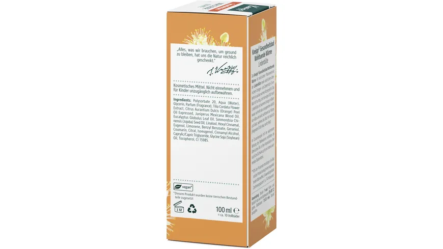 Kneipp Gesundheitsbad Wohltuende Wärme 100 ml