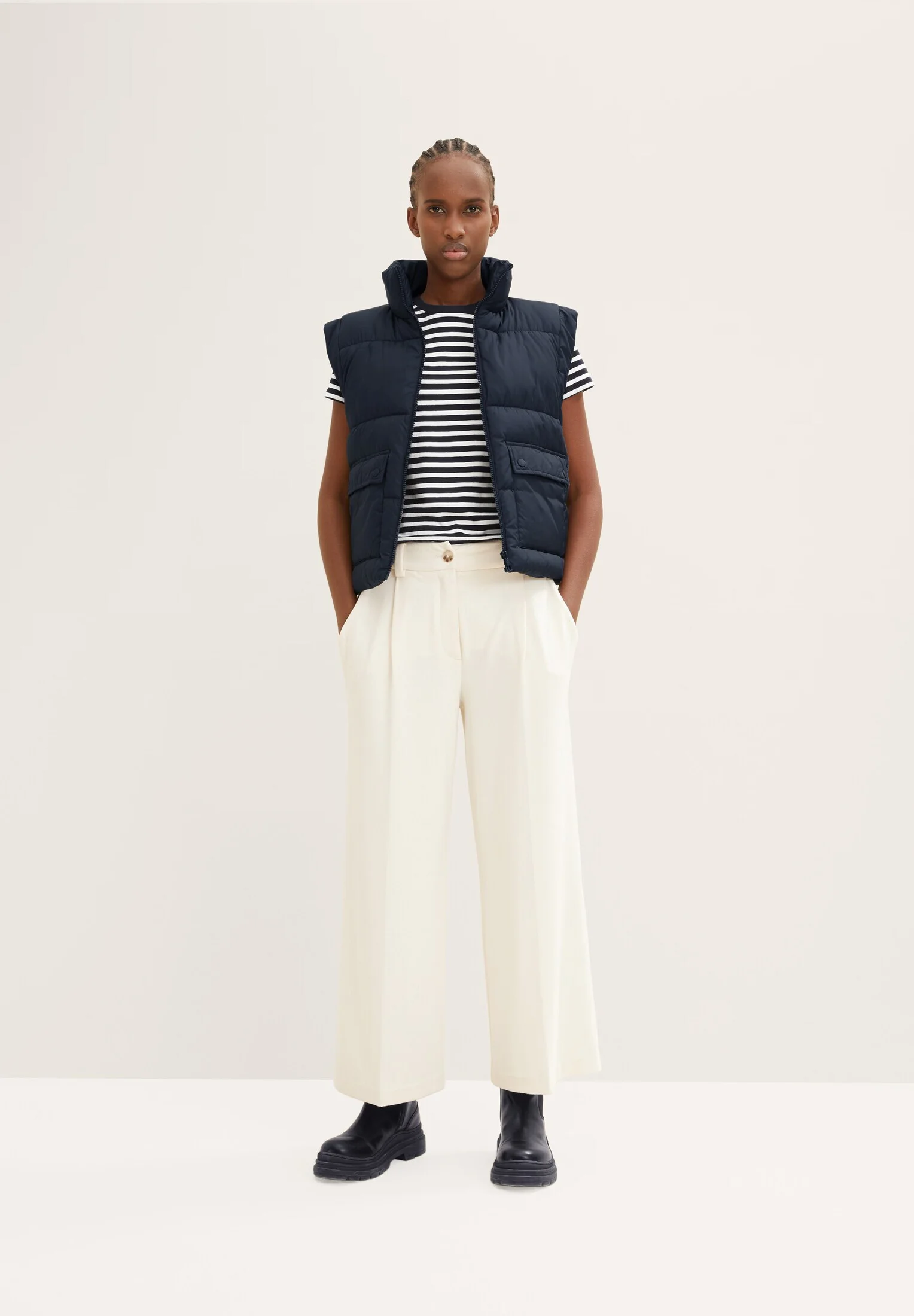 TOM TAILOR DENIM TMODERN STRIPE - Camiseta con estampado