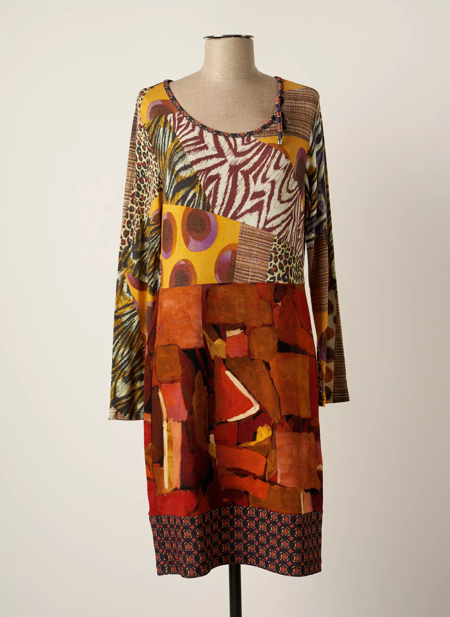 Olivier Philips Robes Mi Longues Femme couleur marron