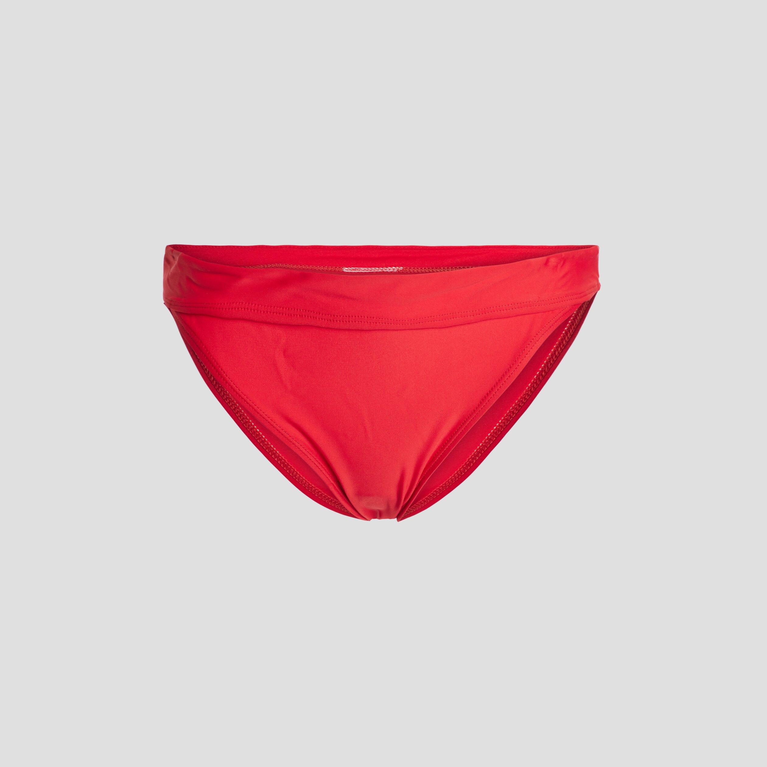 Culotte à rebord bas de maillot de bain rouge femme | La Halle