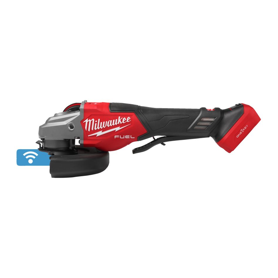 Milwaukee 4933493419 M18 FHSAGO125VXPDB2-0X Γωνιακός τροχός FUEL™ 125 mm με φρένο, μεταβλητή ταχύτητα και ONE-KEY™ 18 V χωρίς μπαταρία και φορτιστή σε HD-Box