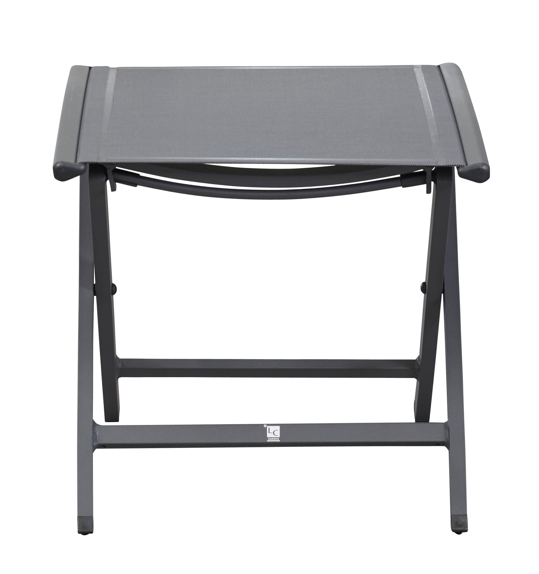 LC Garden Gartenlounge-Hocker LC Garden Unicamo Hocker Textilen anthrazit/anthrazit Fußbank