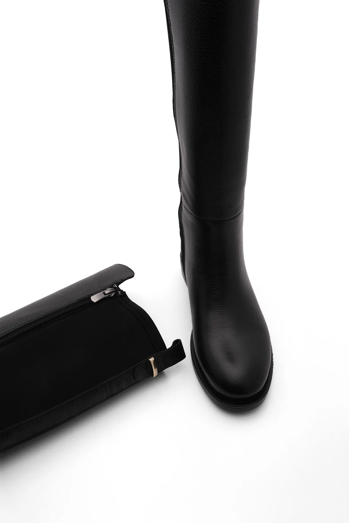 Marjin  Stiefel - Schwarz - Flacher Absatz
