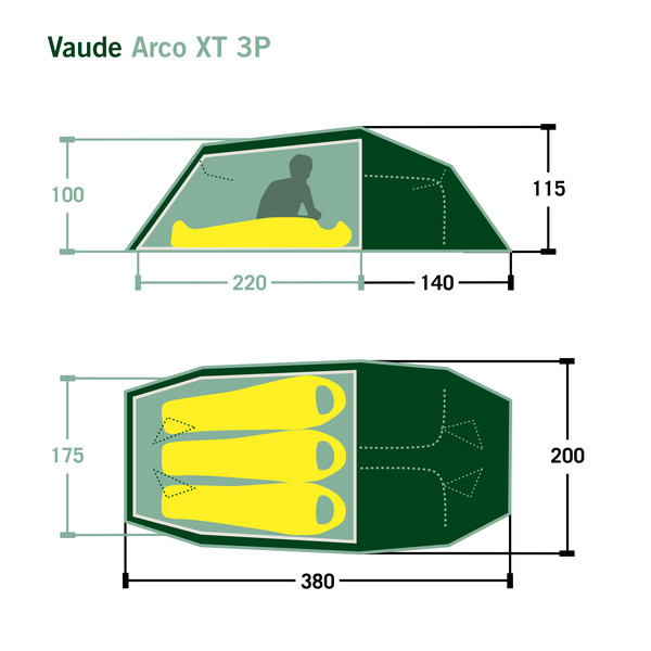 ARCO XT 3P - Tunnelzelt