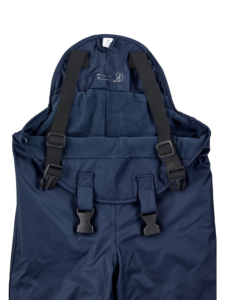 Sterntaler Regenträgerhose gefüttert uni in marineblau günstig kaufen