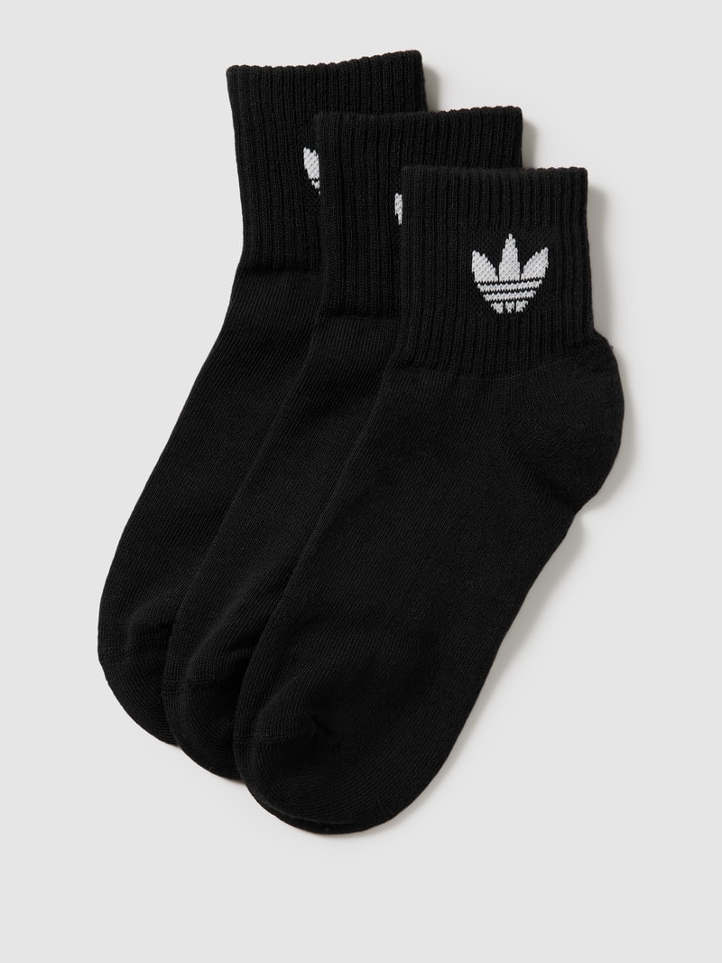 Socken mit Logo-Print im 3er-Pack in schwarz